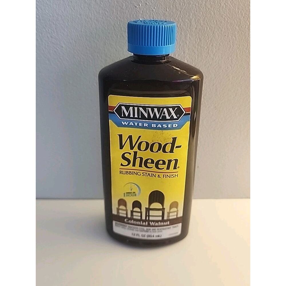 Minwax Wood Sheen Rubbing Oil Stain & Finish COLONIAL WALNUT 12 oz Discontinued